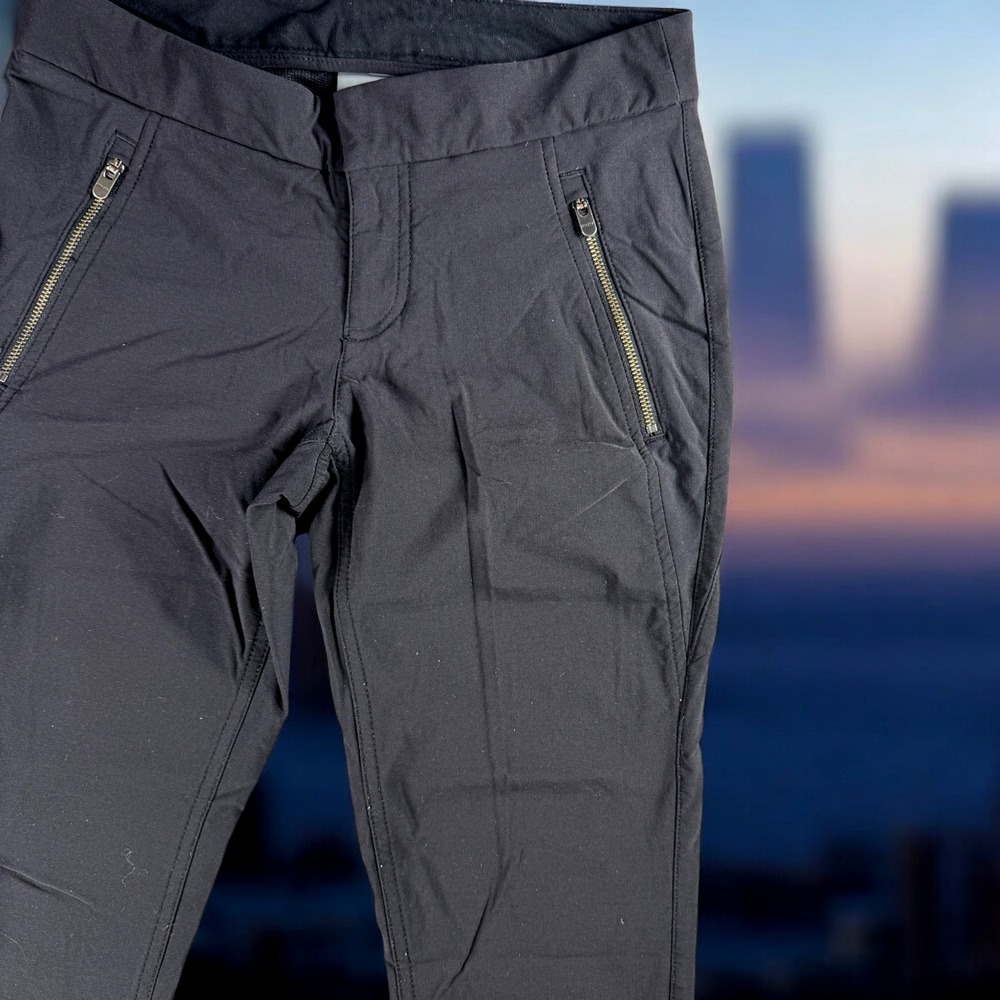 Athleta Pants Women‎ 2P Black Zip Pocket Stretch Hiking Stretch Travel Work